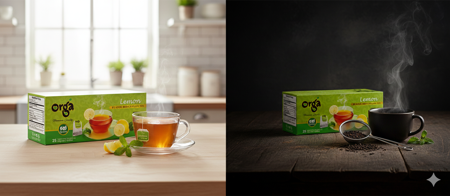 شاي بنكهة الليمون